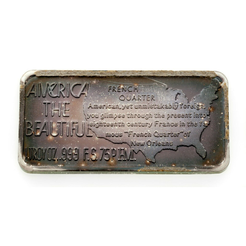 1974-75 Hamilton Mint America The Beautiful 1oz Silver Art Bars Lot of 3 Bars
