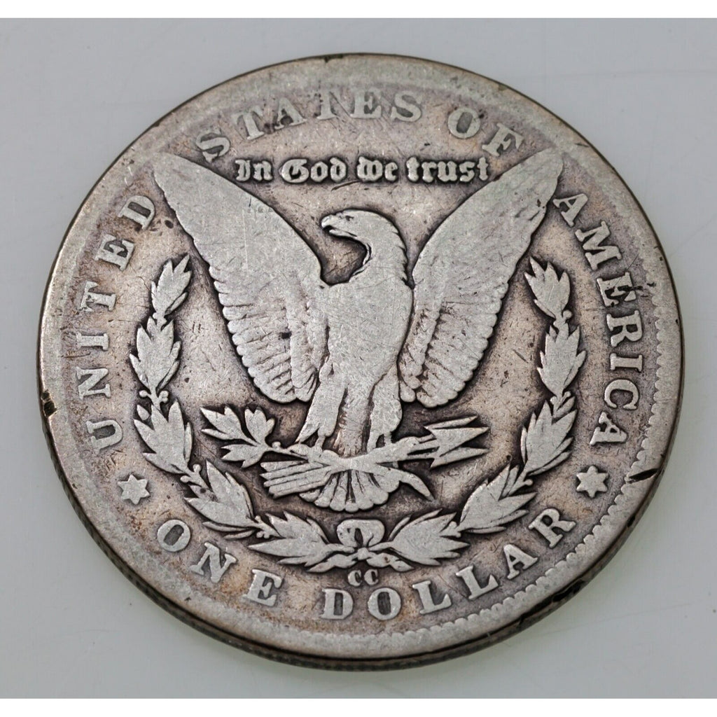 1892-CC $1 Silver Morgan Dollar in About Good AG Condition, Full Date, Clean MM