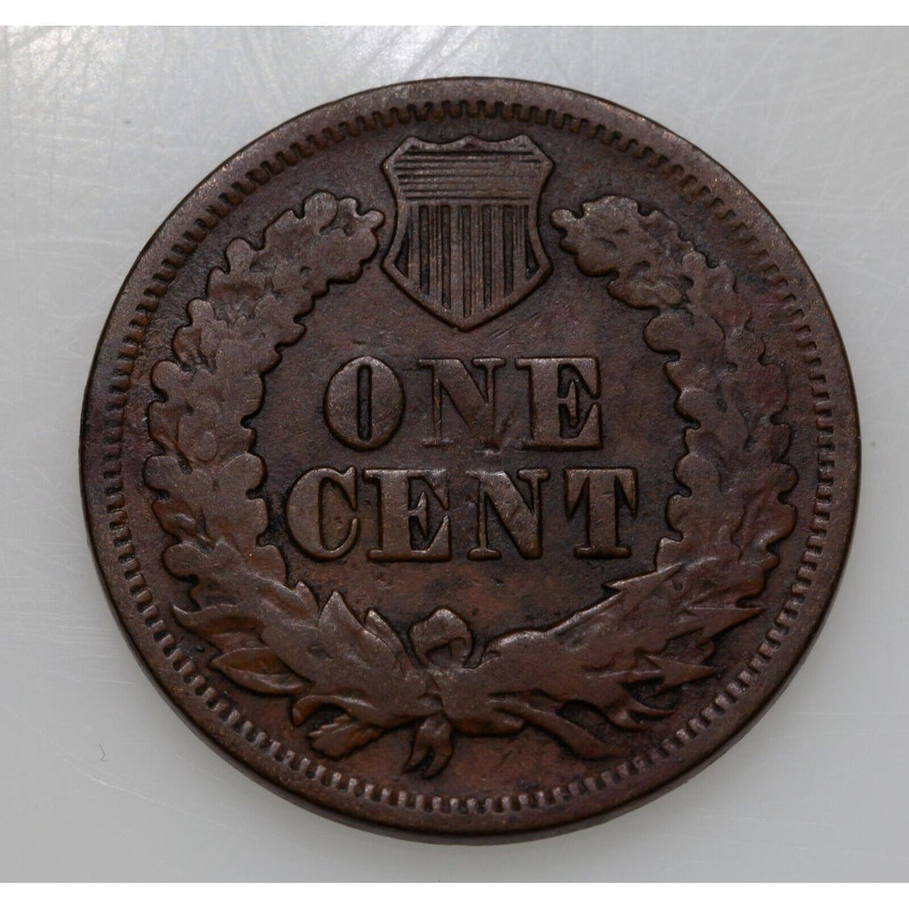 1863 1C Indian Cent in Good Condition, Brown Color, Full Strong Rims!