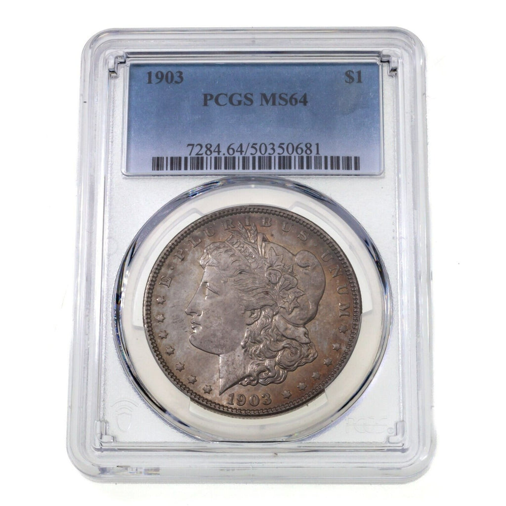 1903 $1 Silver Morgan Dollar Graded by PCGS as MS-64