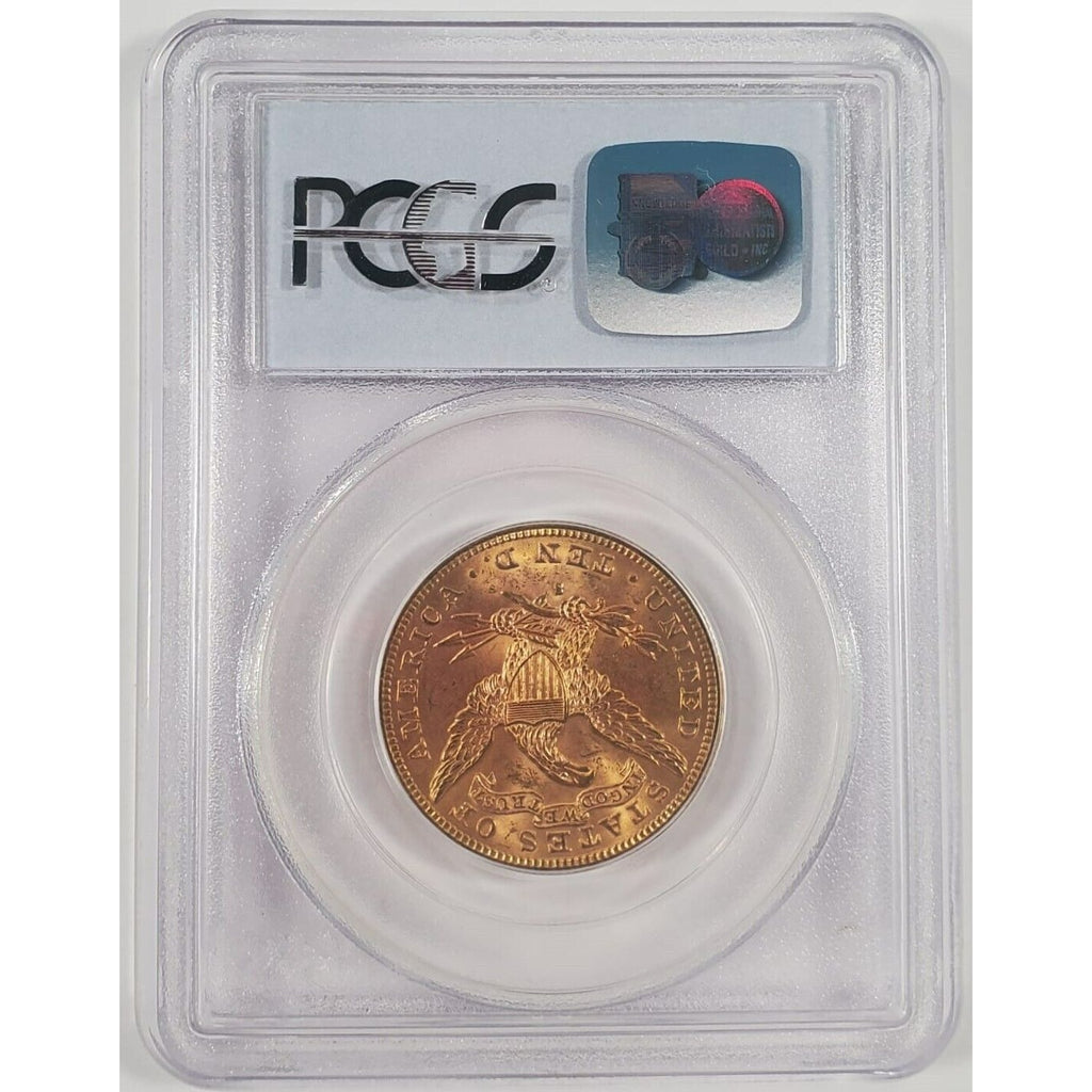 1889-S $10 Gold Liberty Eagle Graded by PCGS as MS-63! Gorgeous Early US Gold!