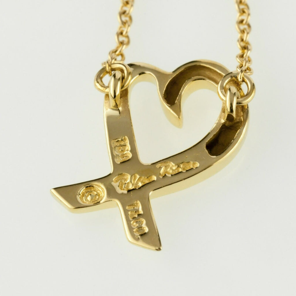 Tiffany & Co. Paloma Picasso Loving Heart Pendant Mini 18k Yellow Gold