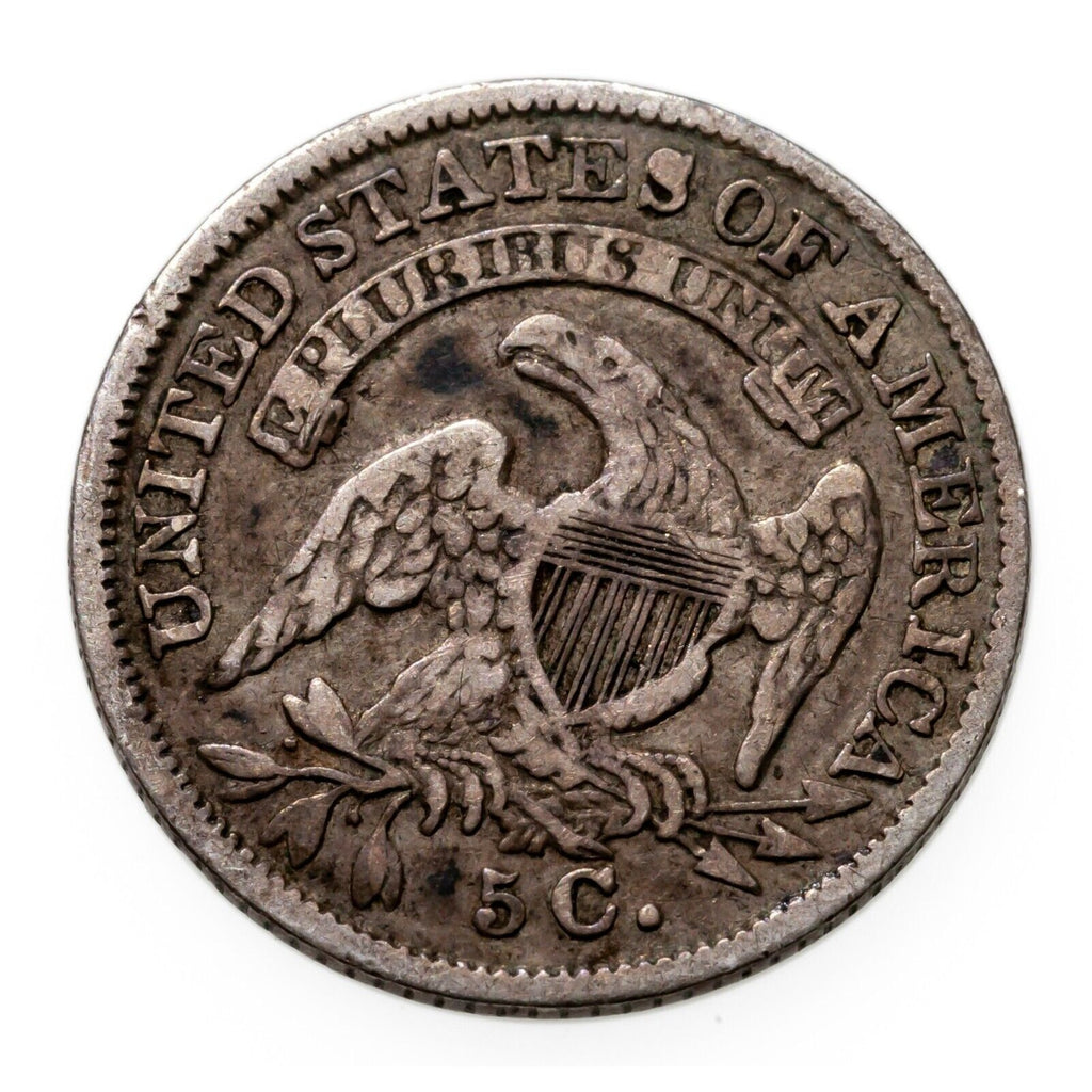 1835 Capped Bust Half Dime in Very Fine VF Condition, Nice Detail for Grade