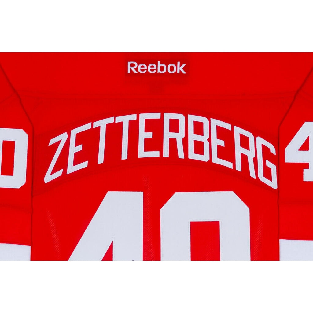 Lot of 2 Signed Redwings Hockey Jerseys Framed Datsyuk and Zetterberg