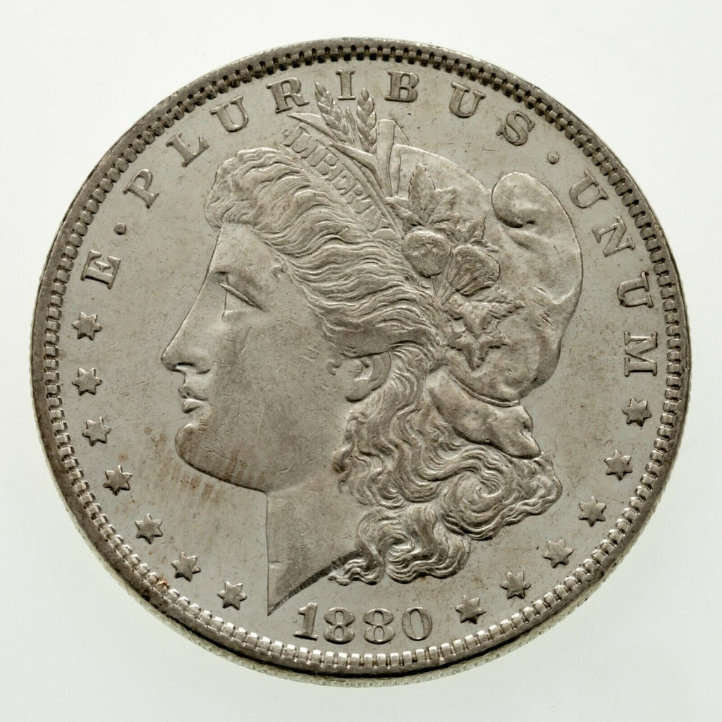 1880-S & 1880-O $1 Silver Morgan Dollar Lot of 2 Coins in AU Condition