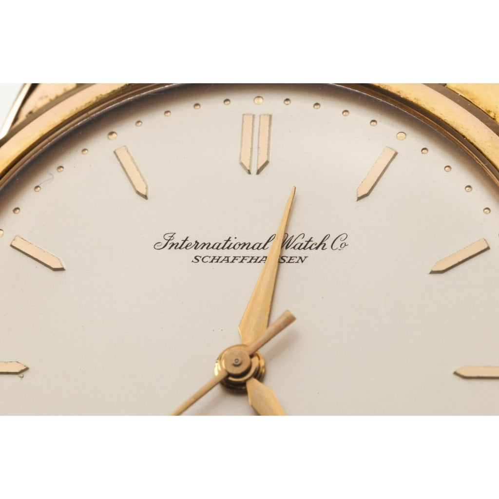 IWC Schaffhausen 18k Rose Gold Mechanical Watch Cal 89 w/ Leather Band