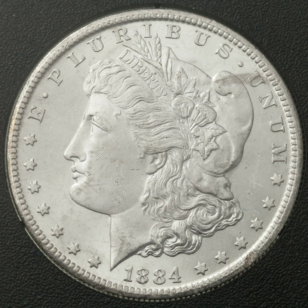 1884-CC GSA Uncirculated $1 Silver Morgan Dollar w/ Box and CoA