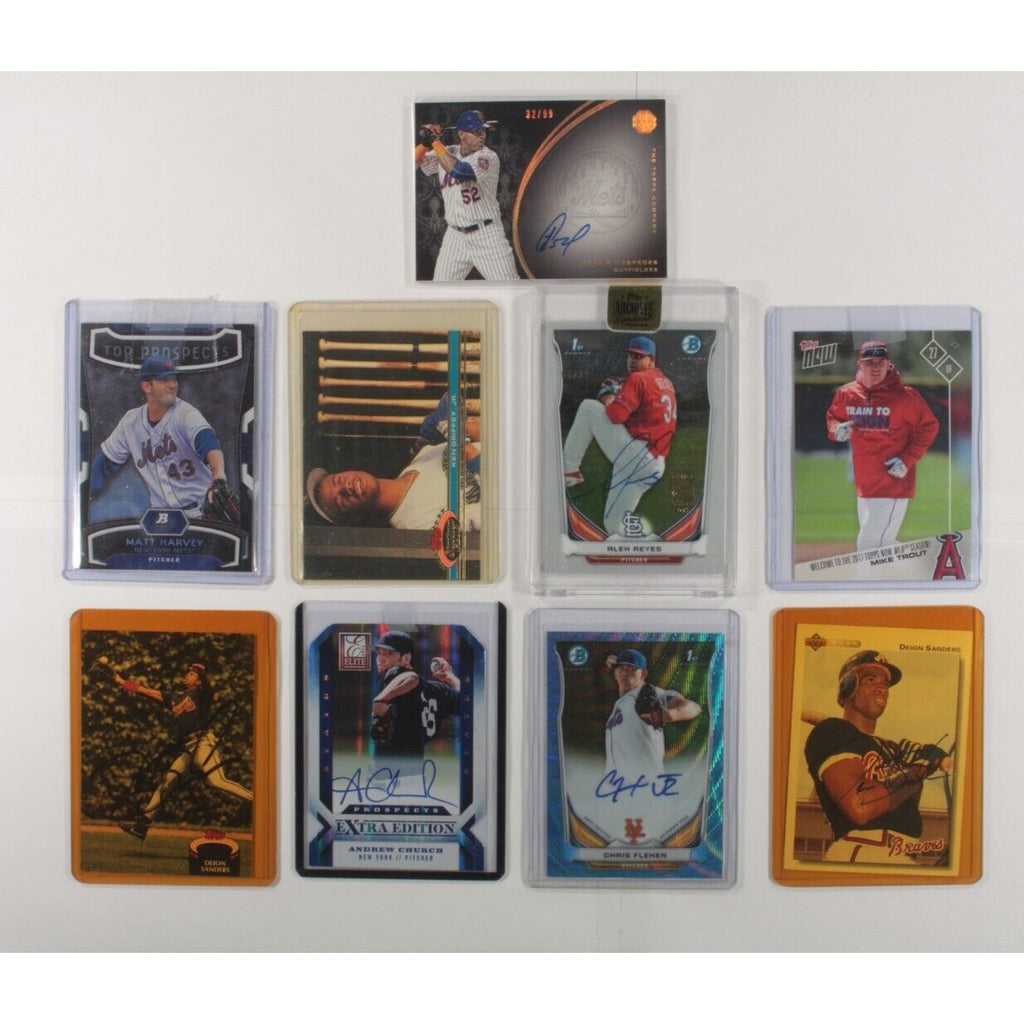Lot Of 9 Collectible Baseball Cards Topps Bowman Modern Vintage