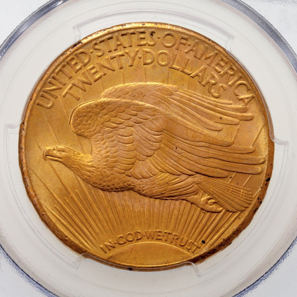 1927 $20 St. Gaudens Gold Double Eagle Graded by PCGS as MS65+