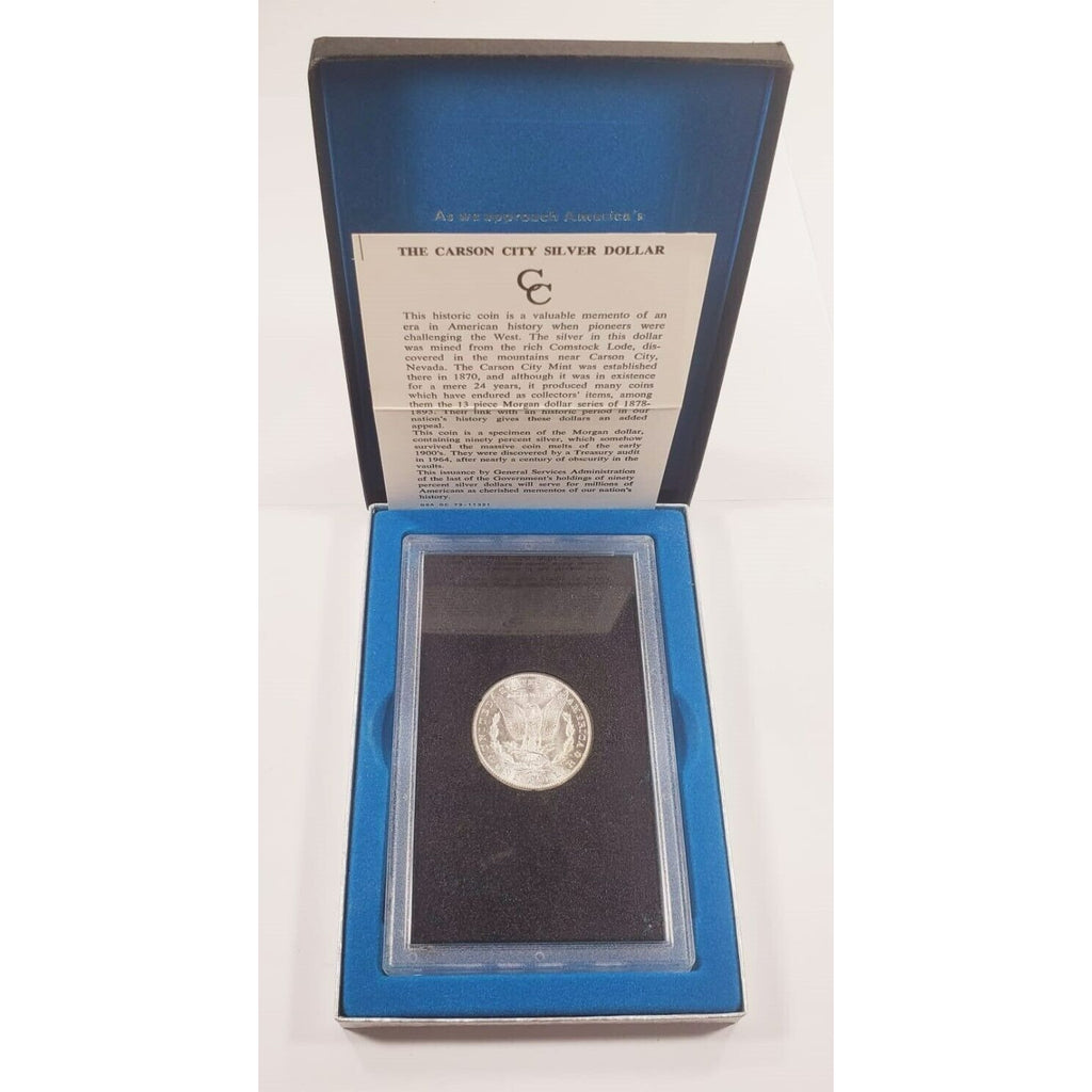 1883-CC GSA $1 Silver Morgan Dollar w/ Box, CoA, and Papers