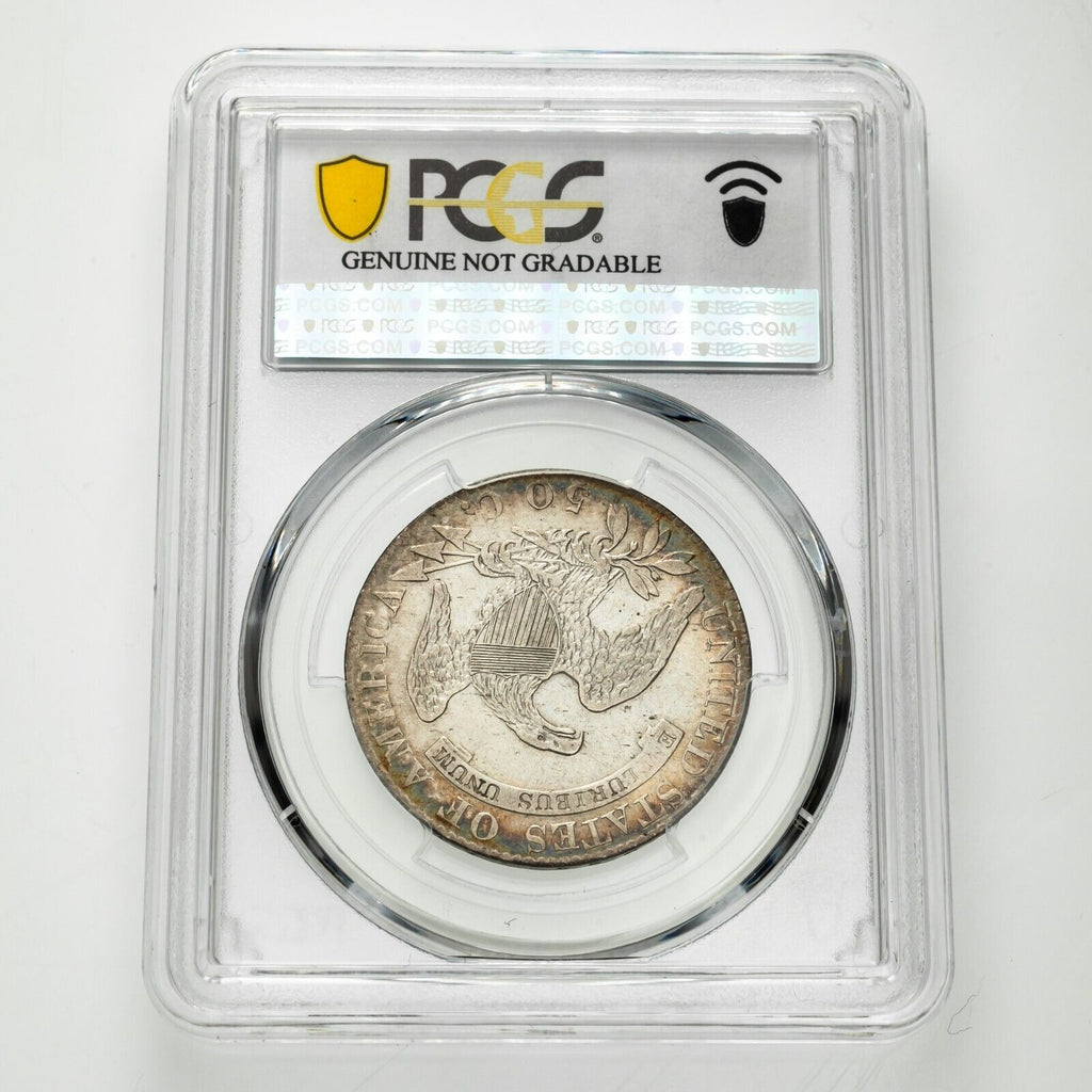 1819 50C Silver Capped Bust Half Dollar Graded By PCGS As VF Details (Cleaned)
