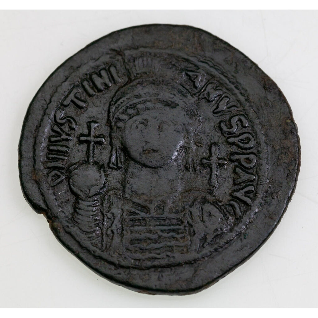 527-565 AD Byzantine Emp. Justinian I AE Follis Antioch (Theoupolis) SB 221 VF