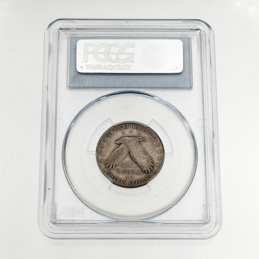 1917-D 25C Type 2 Standing Liberty Quarter Graded by PCGS as VF20