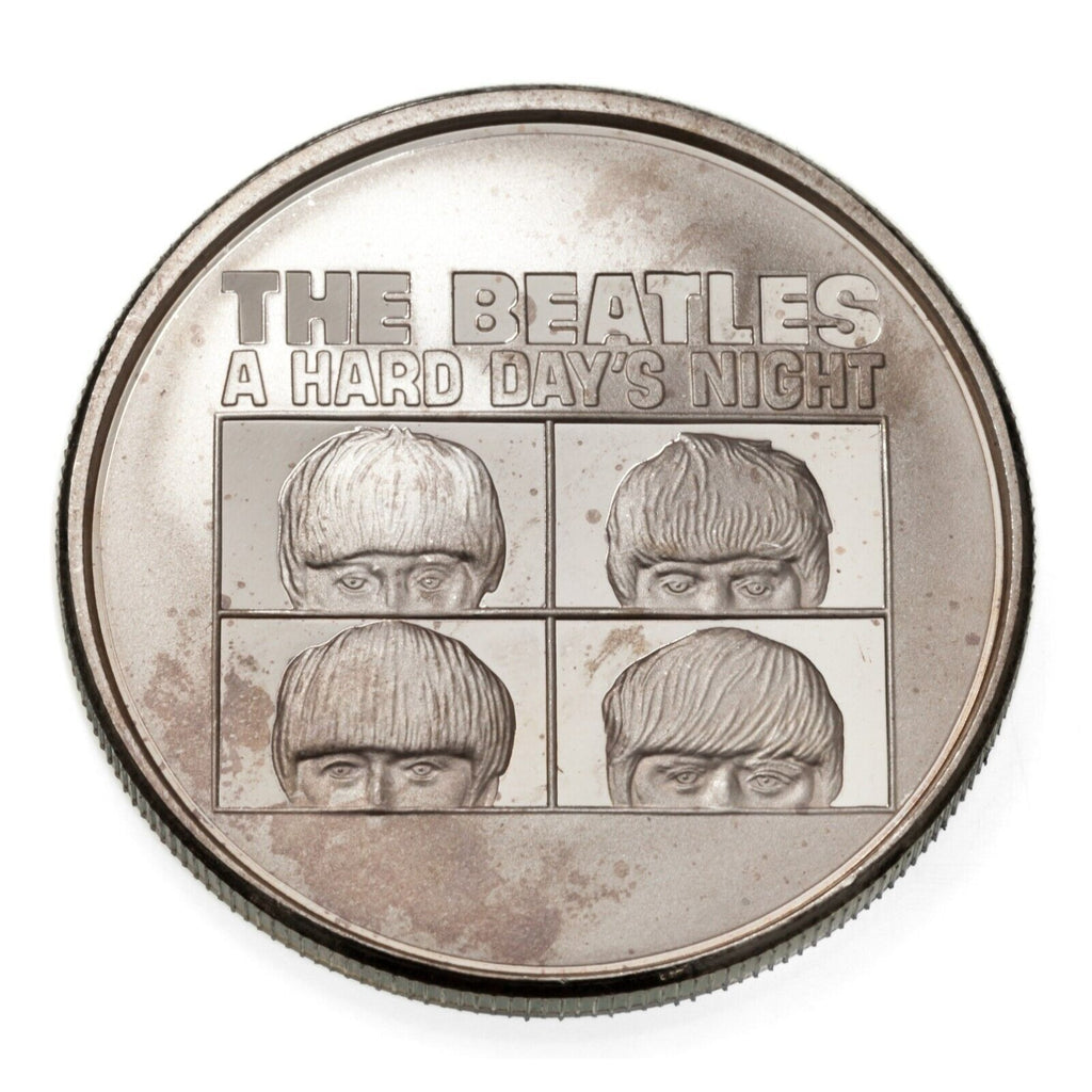 1991 The Beatles "A Hard Day's Night" 1 Oz. Silver Round w/ Box LE# 151