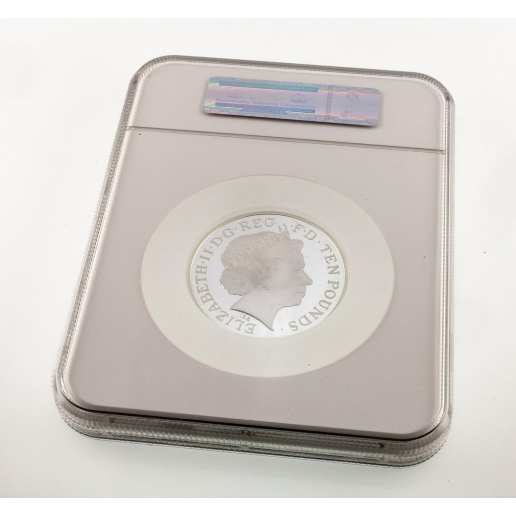 2012 Great Britain S10PND 5 Oz. London 2012 Olympics Siler Round NGC PF70 1000