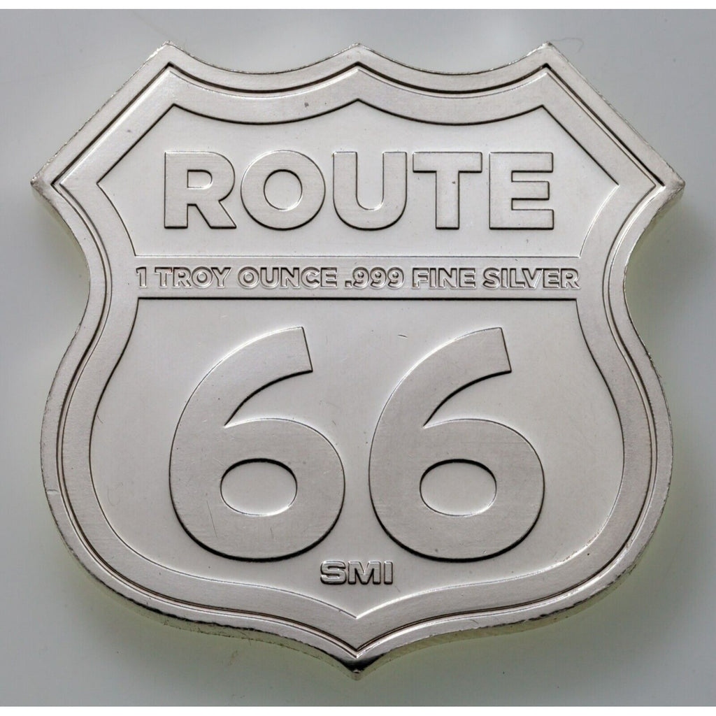 Route 66 1 oz Silver - California Santa Monica Pier By SMI