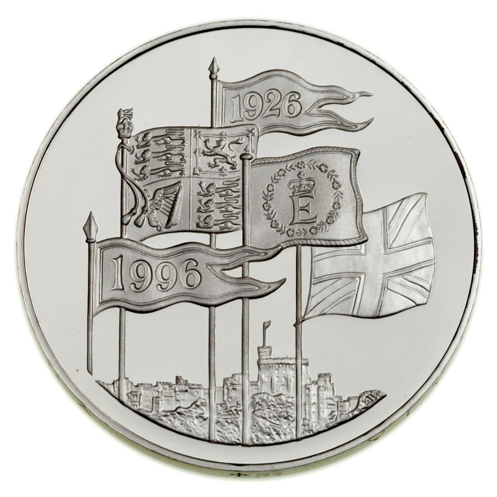 1995-1996 Great Britain 1£, 2£ & Crown Coins in Silver Proof Coin Lot of 3