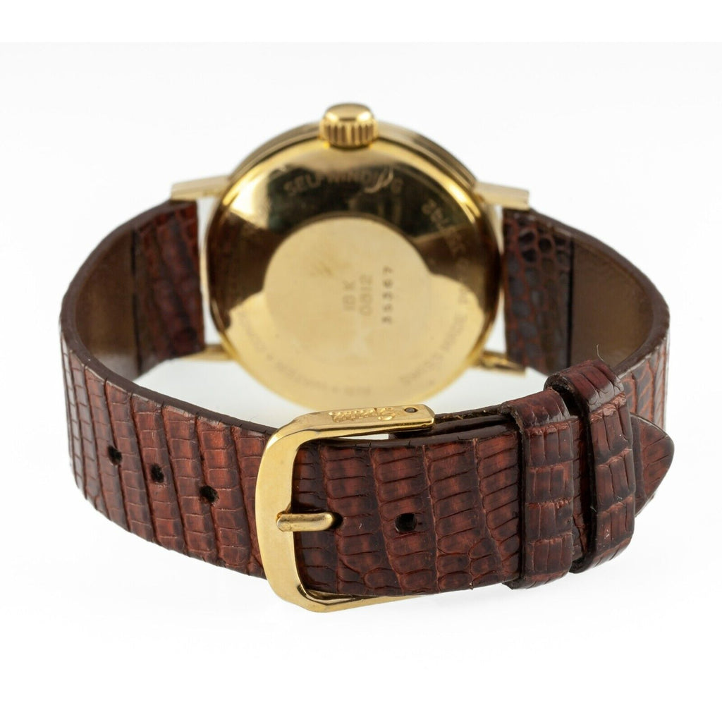 Glycine 18k Yellow Gold Men's Vintage Vacuum Automatic Watch 2472