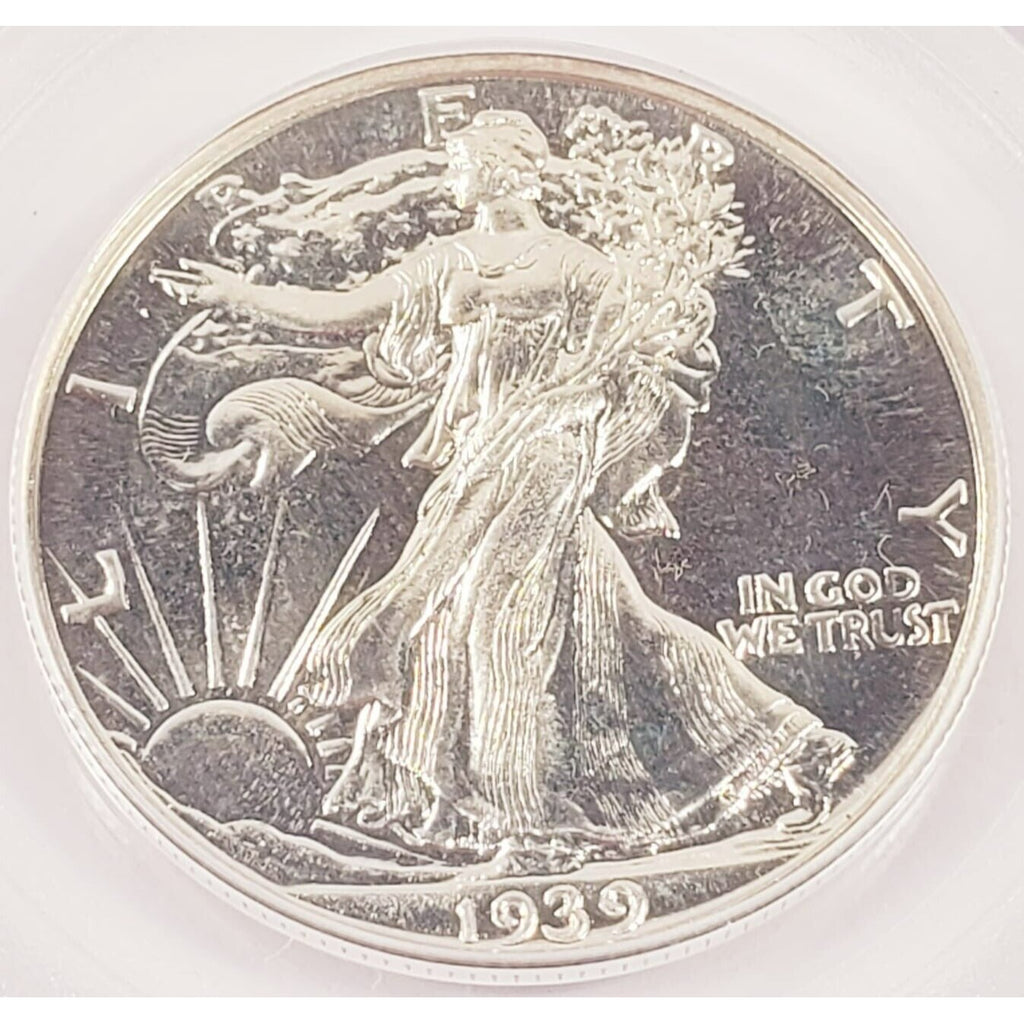 1939 50C Walking Liberty Half Dollar Proof Graded by PCGS as PR66