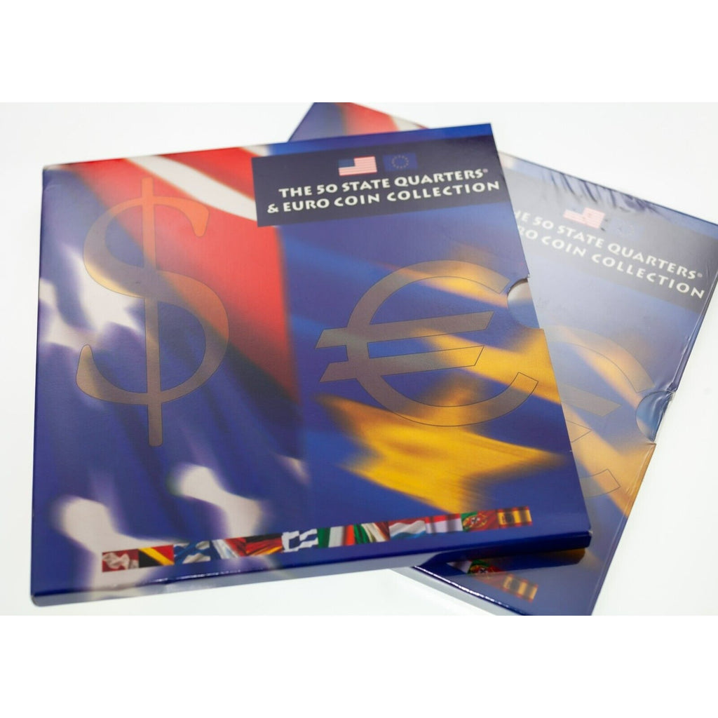 Lot of 2 US Quarter & Euro Collection In Original US Mint Packaging