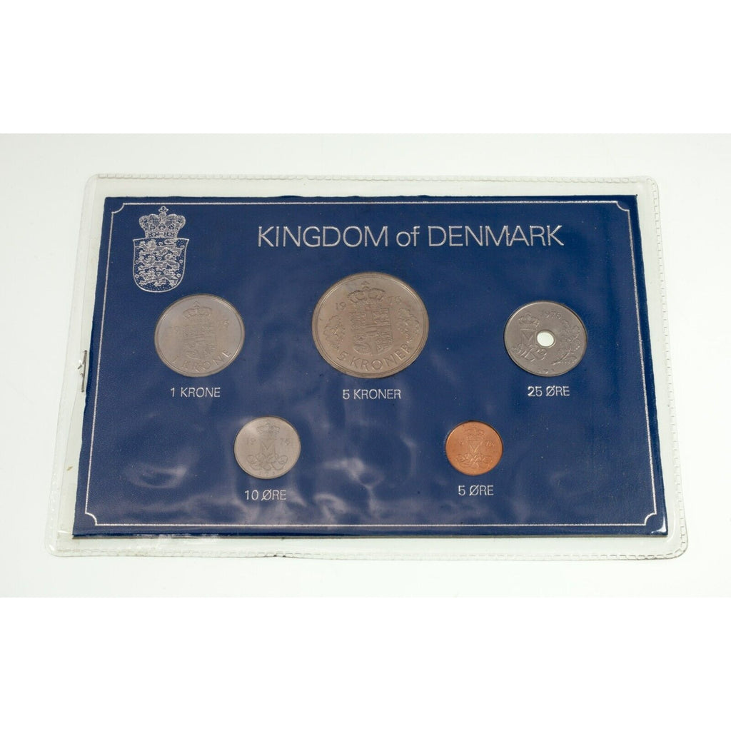 Lot of 5 Coin Sets From Denmark, East Germany, Finland, Germany & Norway