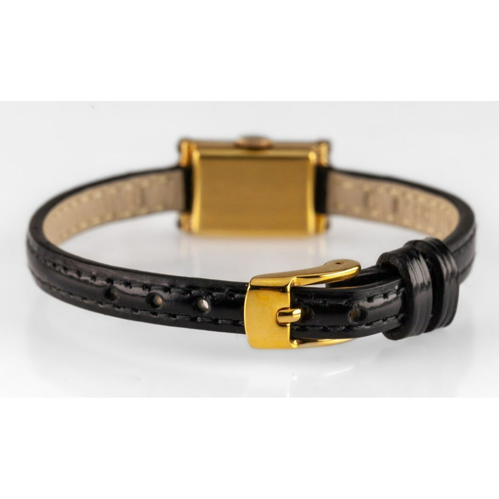 Rolex 18k Yellow Gold Women's Precision w/ Leather Band Gorgeous!