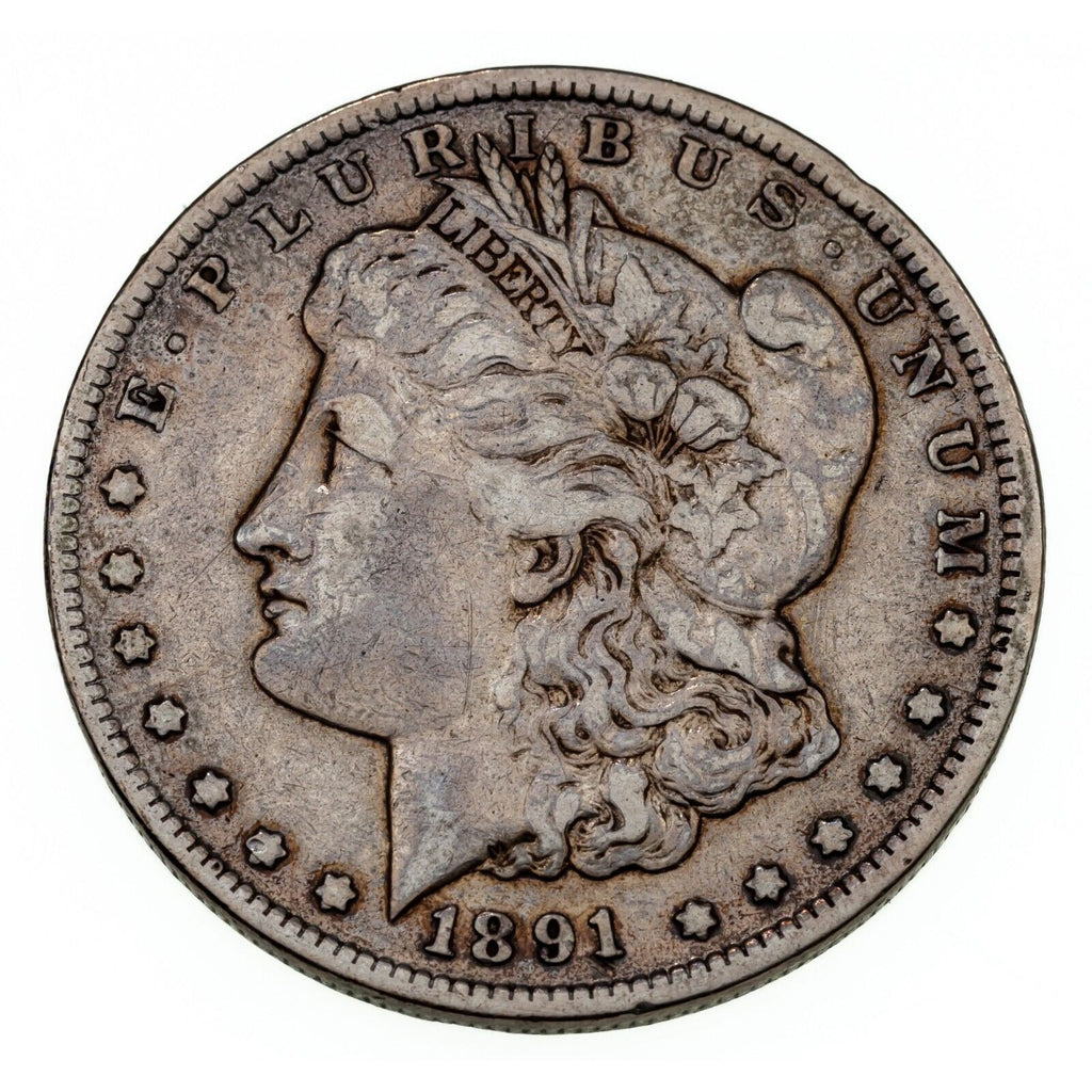 1891-CC $1 Silver Morgan Dollar in Fine Condition