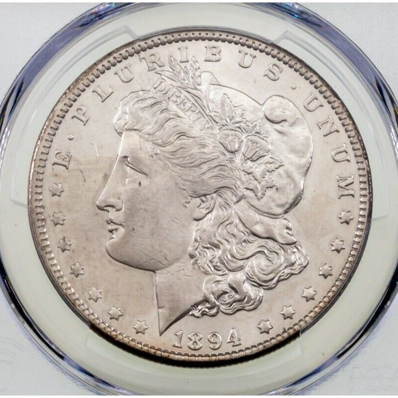 1894 $1 Silver Morgan Dollar Graded by PCGS as AU Details - Altered Surface