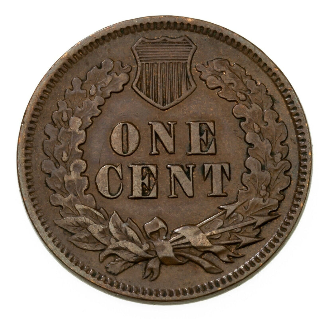 1875 1C Indian Cent in XF Condition, Brown Color, Nice Detail for Grade!
