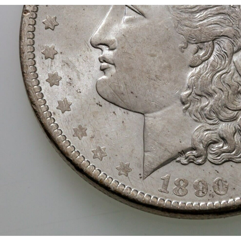 1890 $1 Silver Morgan Dollar in Choice BU Condition, Excellent Eye Appeal