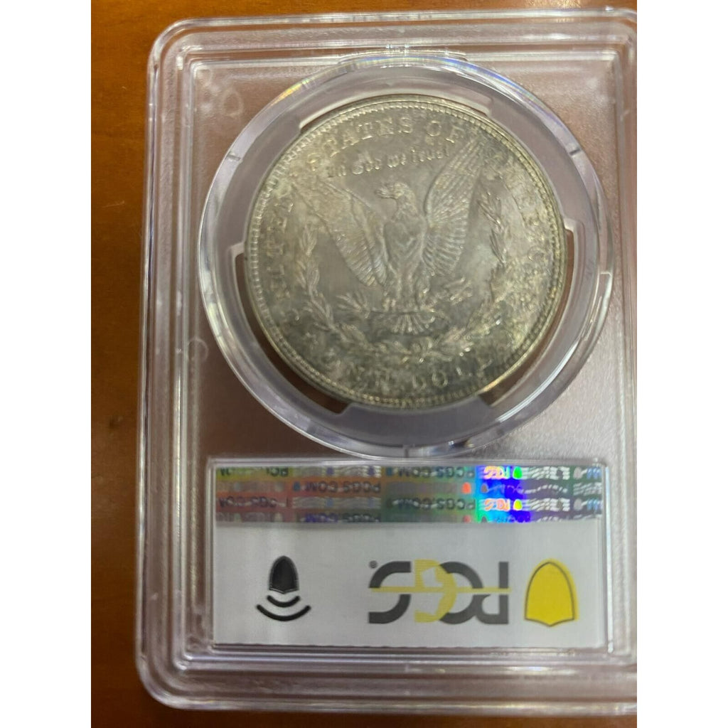 1921-D $1 Silver Morgan Dollar Graded by PCGS as MS-65+ Rim Toning