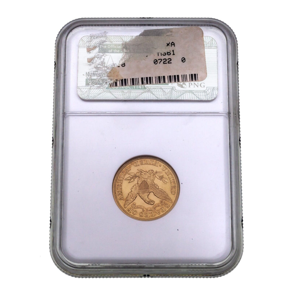 1908 $5 Gold Liberty Half Eagle Graded by NGC as MS-61