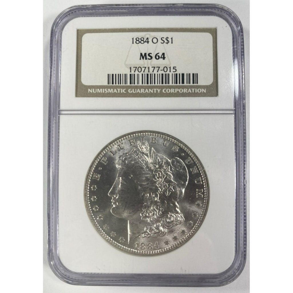 1884-O $1 Silver Morgan Dollar Graded by NGC as MS-64! Gorgeous Coin
