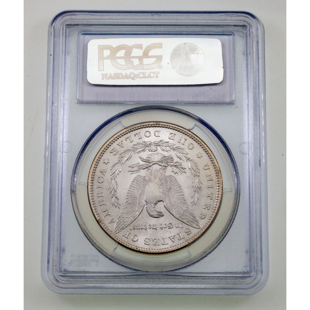 1880 $1 Silver Morgan Dollar Graded by PCGS as MS63+