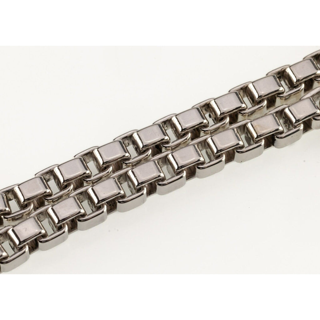 Tiffany & Co. Sterling Silver Venetian Link Bracelet w/ Original Pouch 7.5"