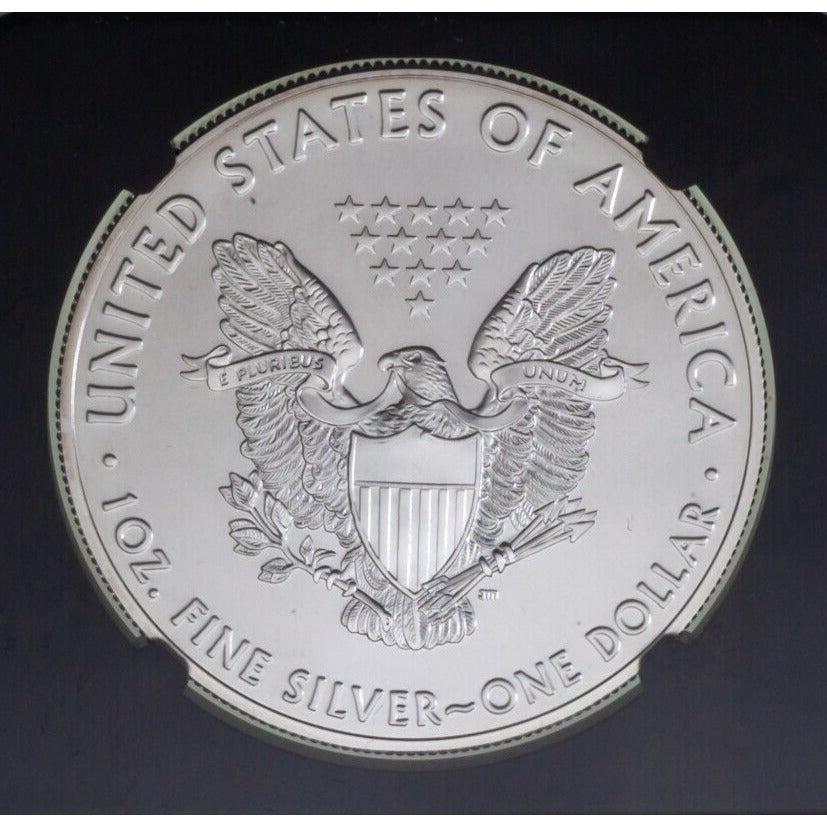 2019 S$1 American Silver Eagle Graded by NGC as MS70 FDOI Mercanti