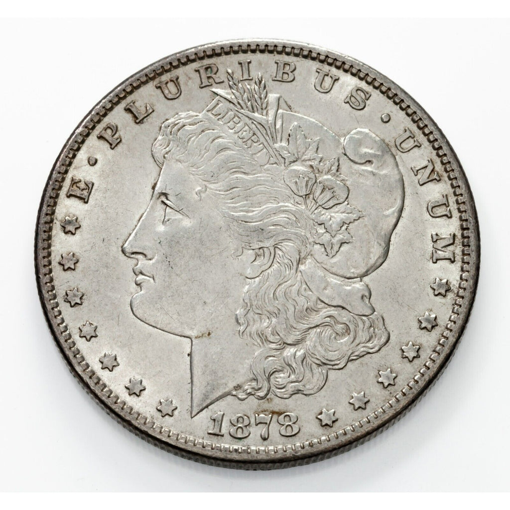 1878 7TF Rev 79 $1 Silver Morgan Dollar in AU+ Condition, Touch of Toning