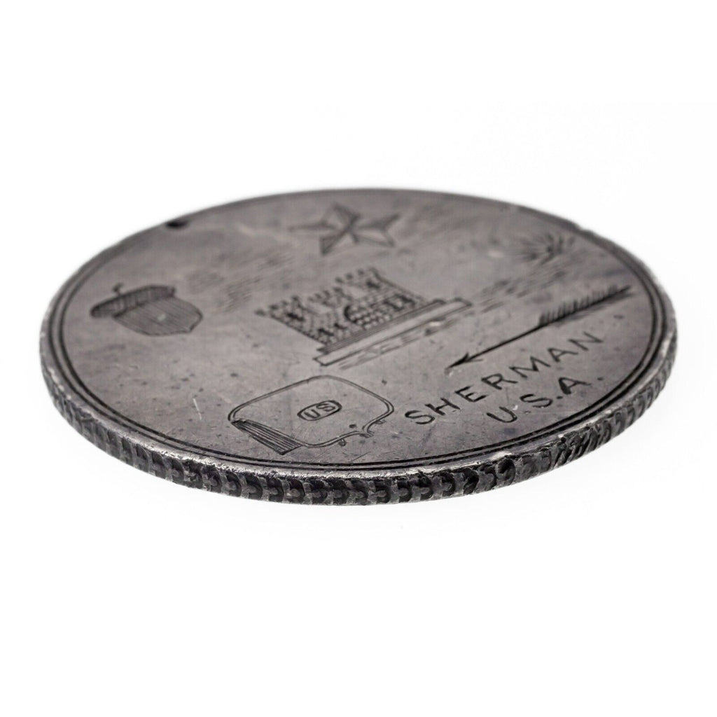 Civil War Bespoke Silver 8R ID Disk for Thomas W. Bailey 1st MO Engineer