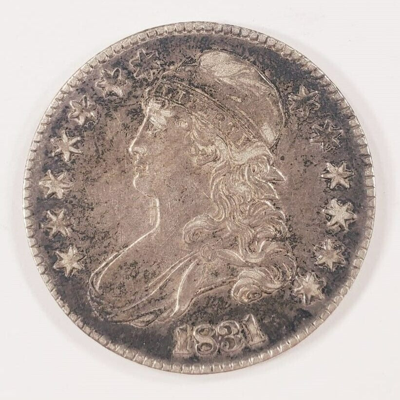 1831 50C Bust Half Dollar in XF+ Condition, Strong Detail on Both Sides