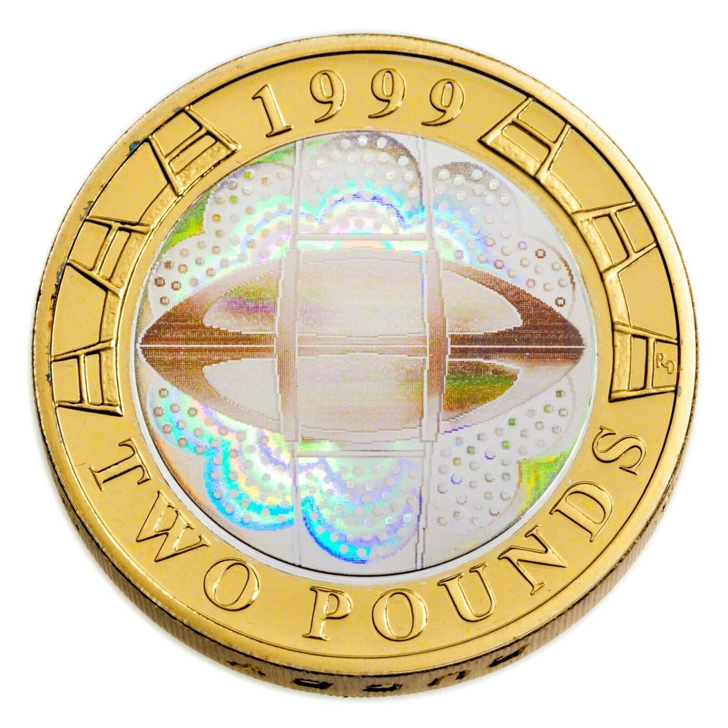 1999 Great Britain Silver Two Pound Proof Piedfort Coin, Rugby World Cup