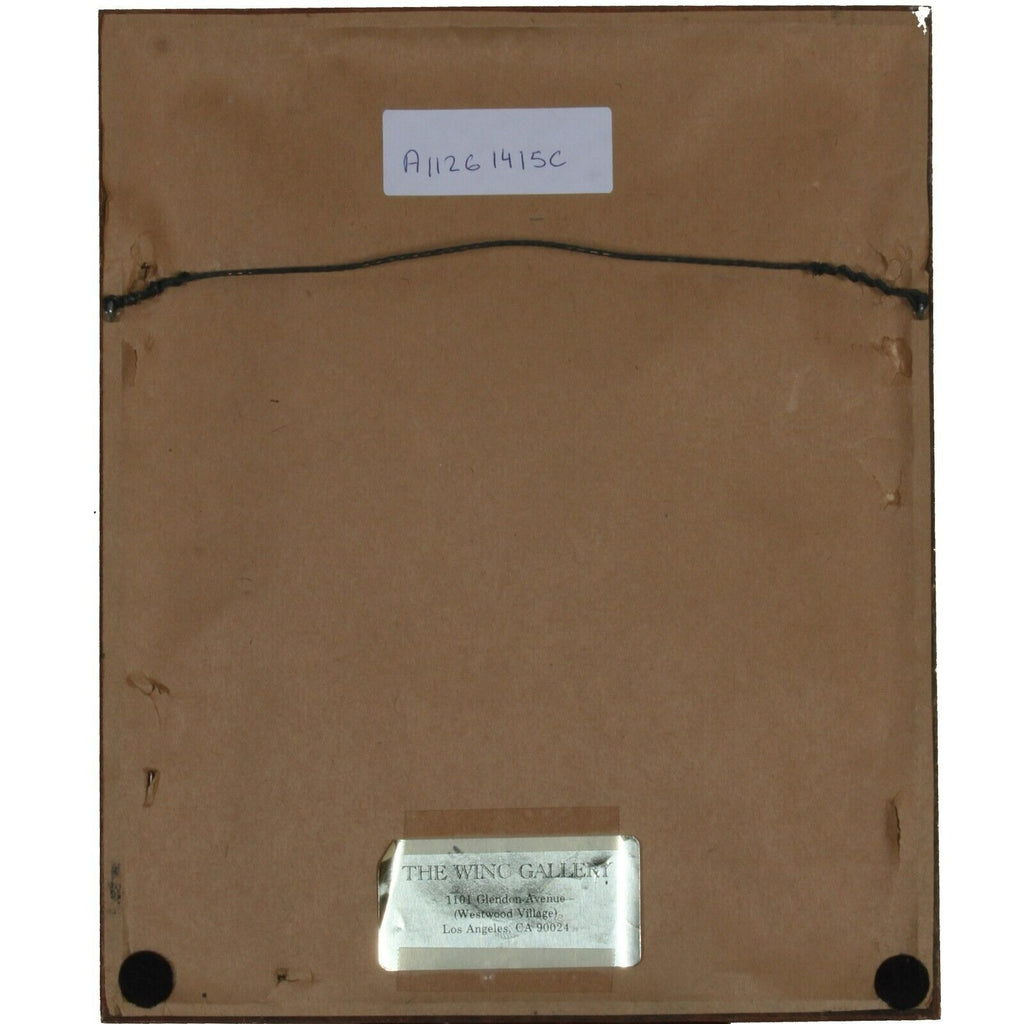 Gorgeous Painting on Wood Six Birds Framed Adorable 9.5 x 11.5"