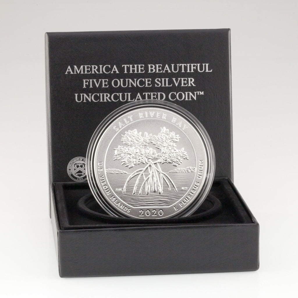 2020-P ATB 5 Oz. Silver Round w/ Box and CoA Salt River Bay Nat'l Historic Park