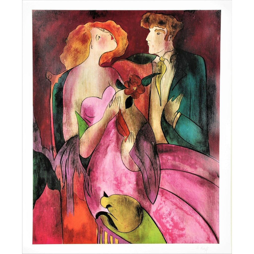 "Robe du Soir" by Linda Le Kinff Signed by Artist Seriolithograph
