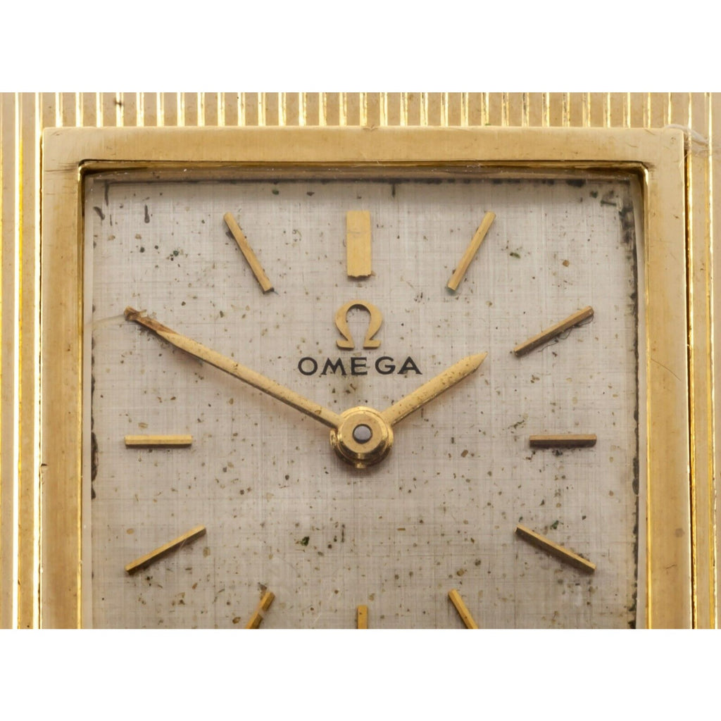 Omega 14k Yellow Gold Vintage Square Hand-Winding Watch Mvmt #620