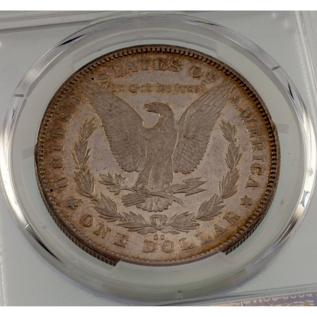 1878-CC $1 Silver Morgan Dollar Graded by PCGS as MS-63! Nicely Toned Obverse