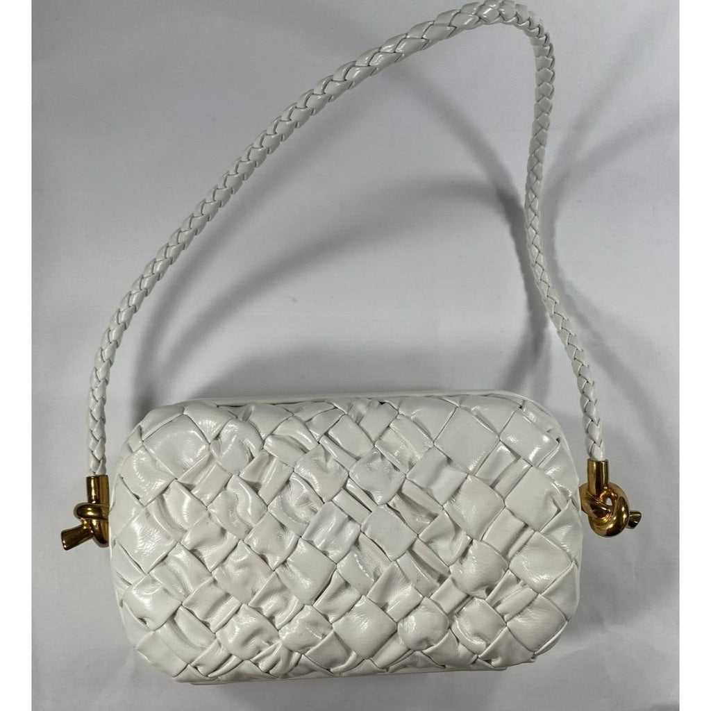 Bottega Veneta Knot Minaudiere on Strap in Bone Gorgeous Condition!