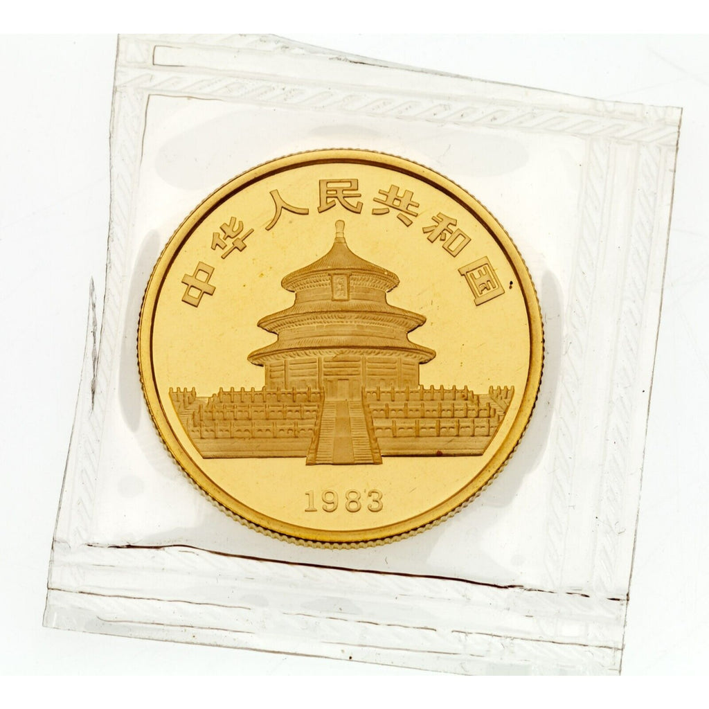 1983 1/2 Oz. .999 Gold Mint Sealed China Panda BU Condition