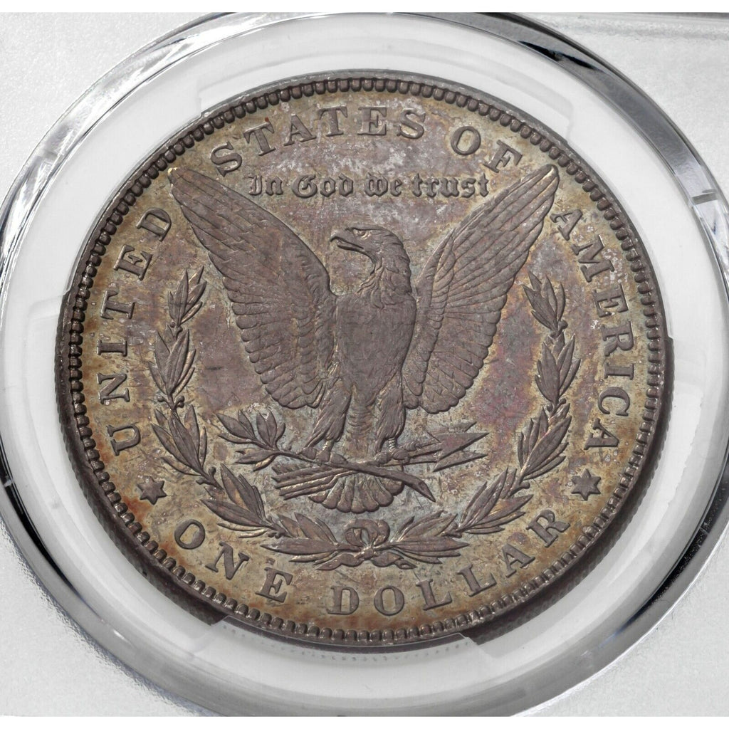 1886 $1 Morgan Dollar Graded By PCGS As MS64 Cool Reverse Toning!