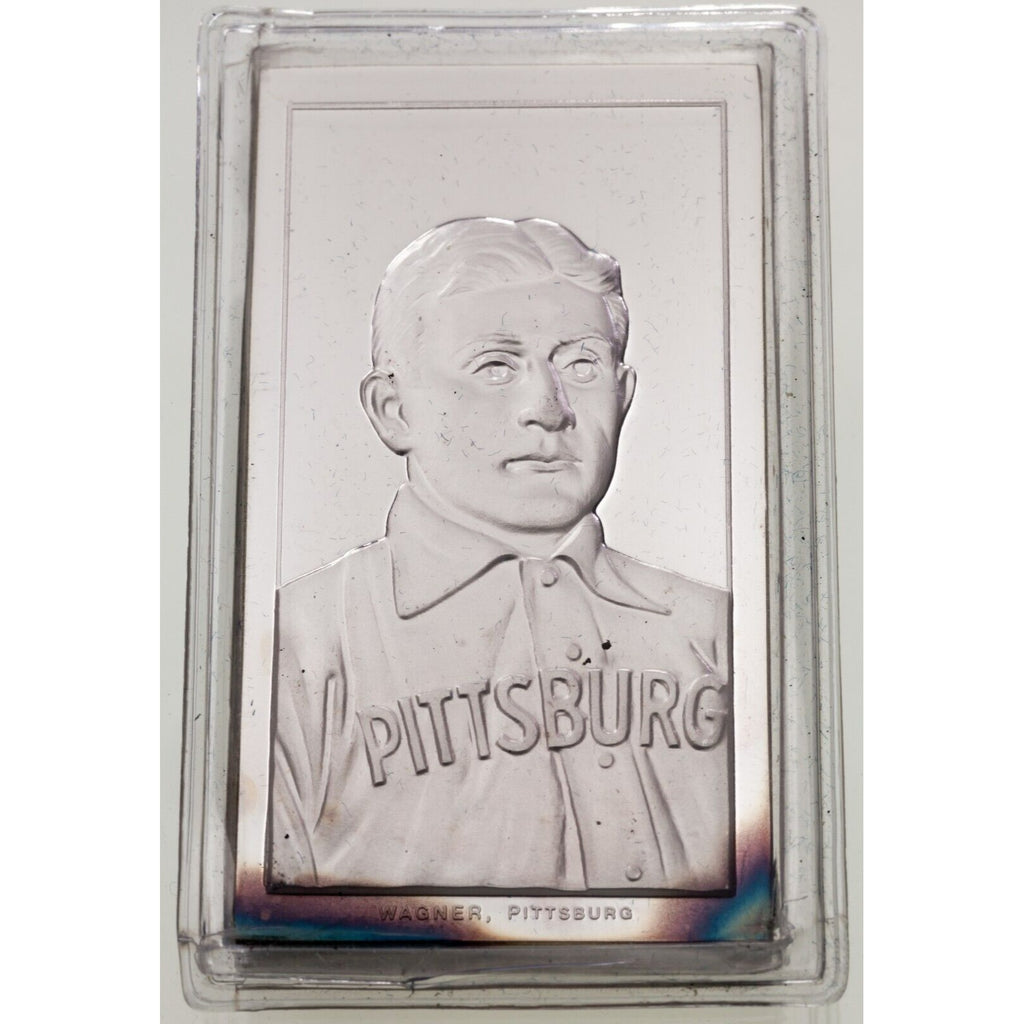 Honus Wagner T206 Proof Baseball Card 8 oz .999 Silver Bar By CMG