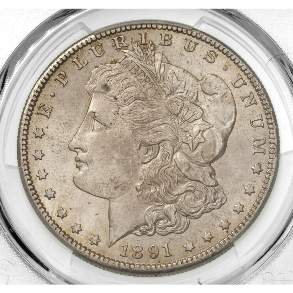 1891-S $1 Silver Morgan Dollar Graded By PCGS As MS62 Gorgeous Coin!